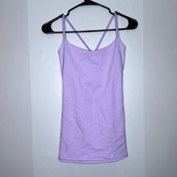 Lululemon Dancing Warrior tank top in pretty purple size 6 - Picture 3 of 6